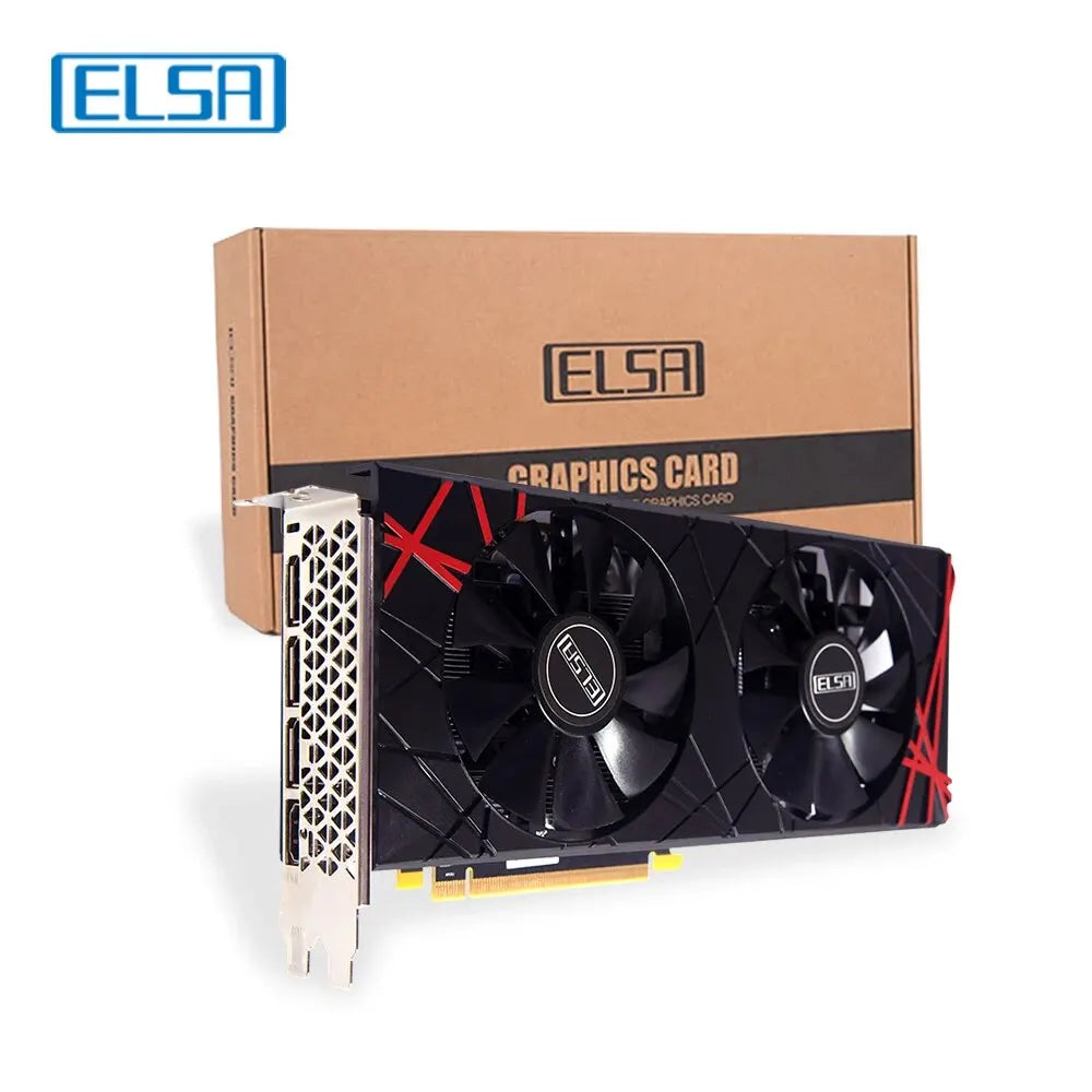 ELSA AMD Radeon RX 580 8GB GDDR5 : Puissance Graphique Noire pour Jeux et Productivité