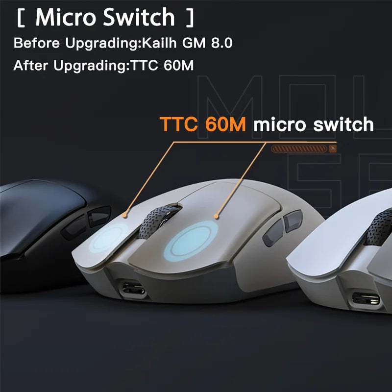 Darmoshark-Souris de Jeu M3 : Performances Esports sans Fil, Bluetooth et 26K DPI