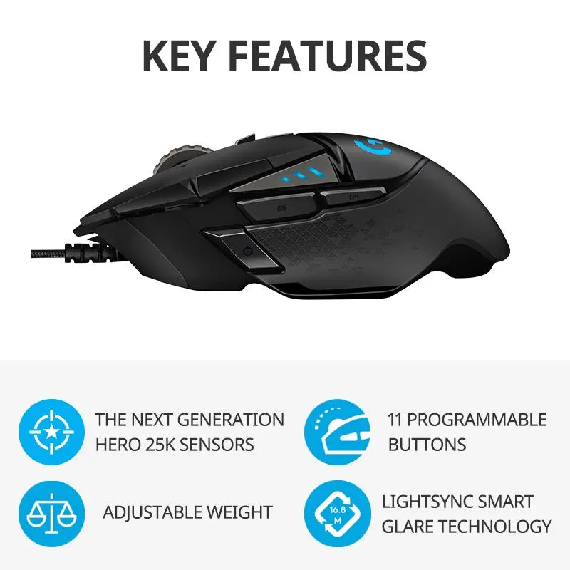 "Souris Logitech G502 Hero Master - Une Revue des Performances et des Fonctionnalités de Ce Périphérique de Jeu Filiaire"