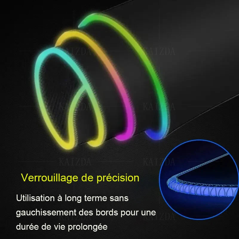 Le tapis de souris APET RGB Shoous Starry Sky est un accessoire épais, sans odeur, de petite taille, et crypté. Il est conçu pour offrir une expérience antidérapante lors des jeux vidéo, esportifs ou sur bureau