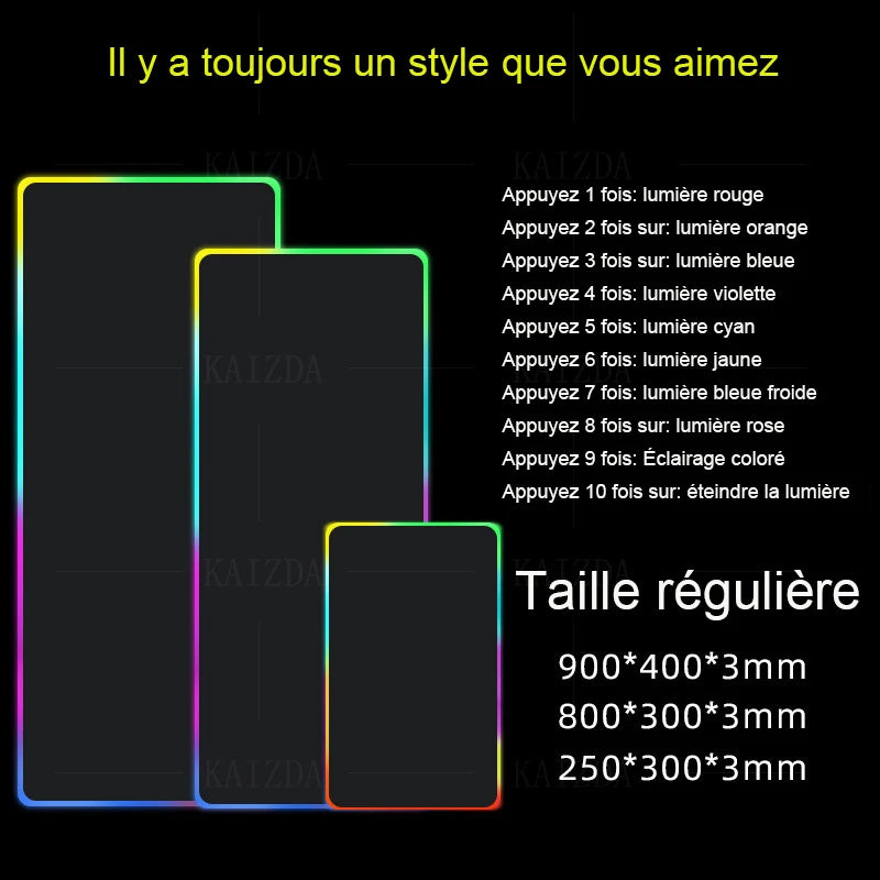 Le tapis de souris APET RGB Shoous Starry Sky est un accessoire épais, sans odeur, de petite taille, et crypté. Il est conçu pour offrir une expérience antidérapante lors des jeux vidéo, esportifs ou sur bureau