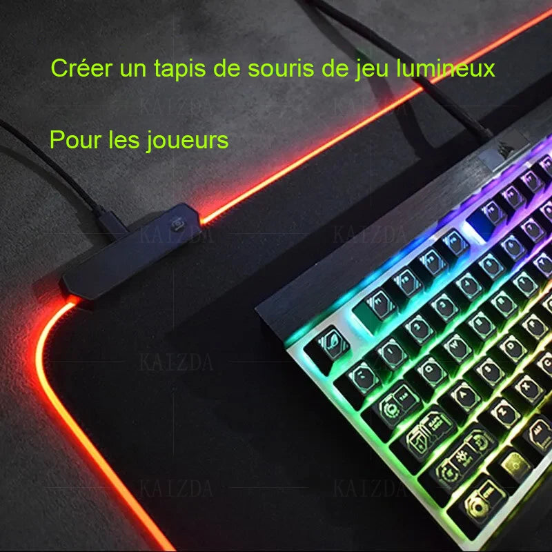 Le tapis de souris APET RGB Shoous Starry Sky est un accessoire épais, sans odeur, de petite taille, et crypté. Il est conçu pour offrir une expérience antidérapante lors des jeux vidéo, esportifs ou sur bureau